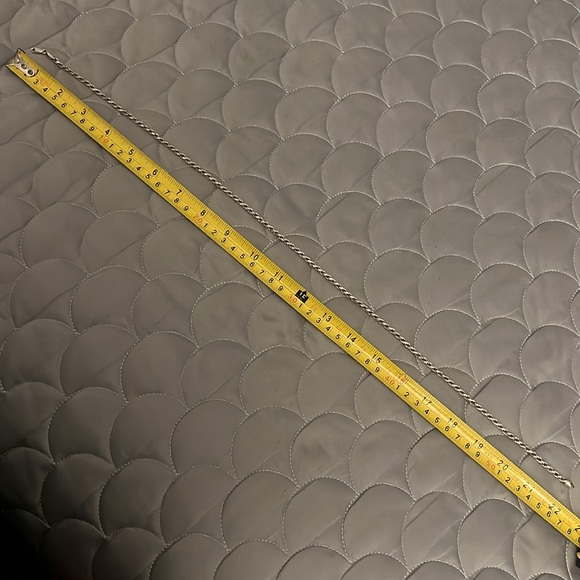 925 solid sterling silver 22” rope chain - Picture 4 of 5